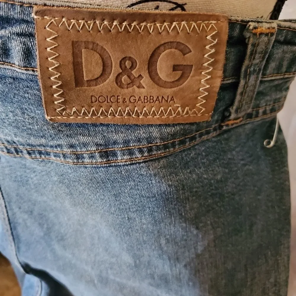 Dolce and Gabbana Dark Wash Denim Jeans Size 10 - Picture 7 of 11